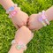 Wrapables Girls Princess Dress-Up Beaded Bracelet Jewelry for Party Favors, Goodie Bags, Birthday Parties (Set of 5), Best Buddies